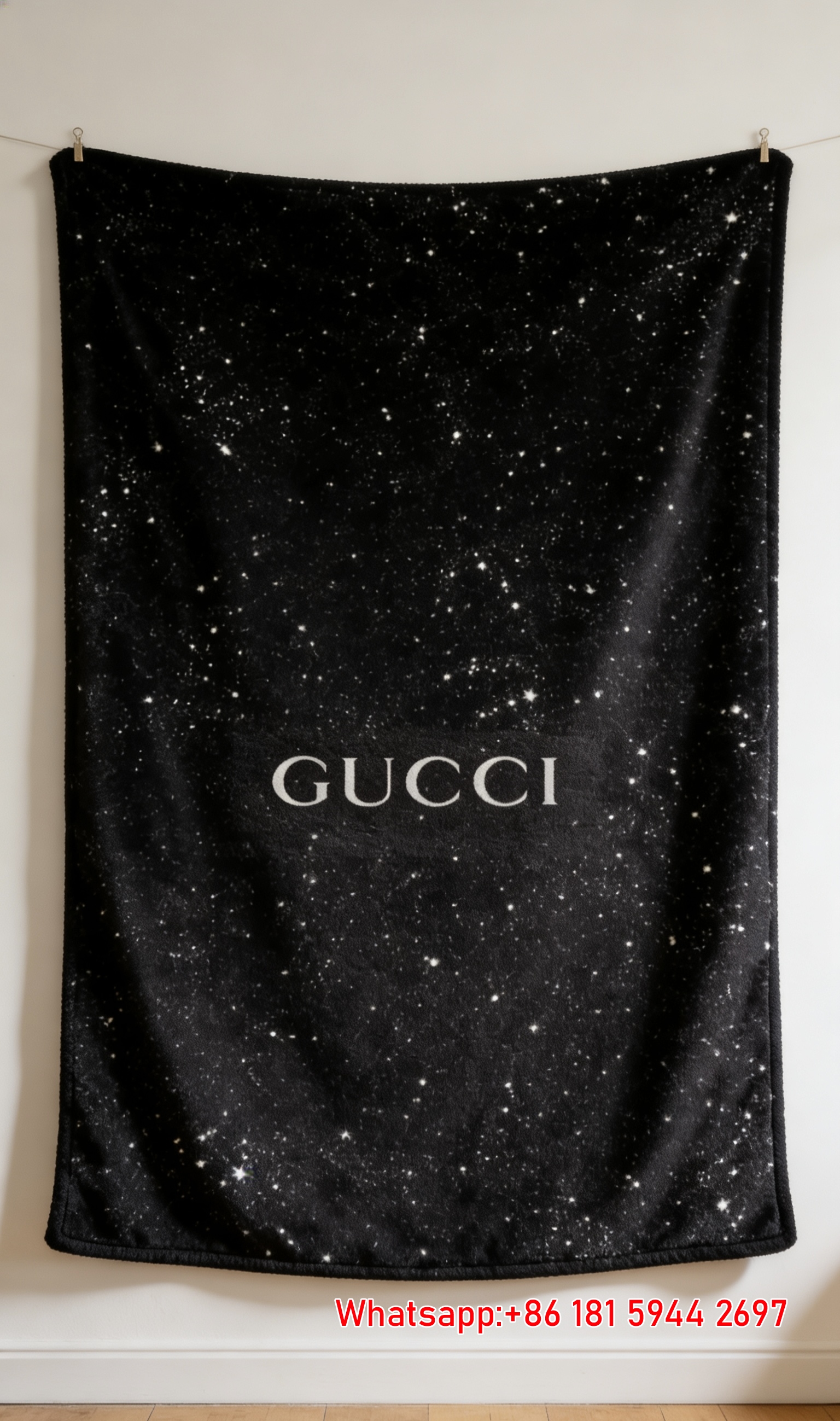 Gucci Starry Monogram Fleece Throw Blankets IMG_2900